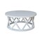 International Concepts Round Ceylon Coffee Table, 40 in W X 40 in L X 18 in H, Wood, White OT08-46CR - alternate 1
